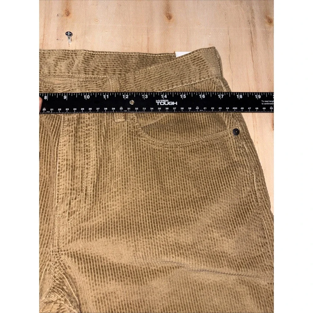 Levi's Corduroy Pants Mens Size 30x30 Straight Leg Golden Tan Irregular